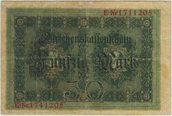 ALMANYA 50 MARK 1914 ÇOK TEMİZ(-)