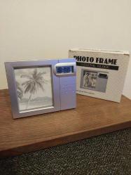 Digital Saatli Fotoğraf Çerçevesi