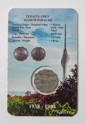 1942 Türkiye Cumhuriyeti Papatya 1 Kuruş..