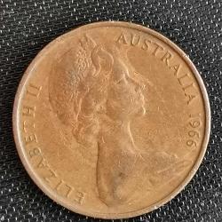 AVUSTRALYA  1966   2 CENT
