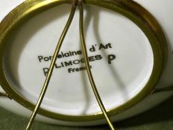 limoges el boyama porselen dekor duvar tabağı 8,5 cm çapında - 98466