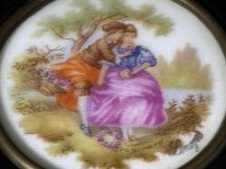 limoges el boyama porselen dekor duvar tabağı 9 cm çapında - 98466