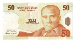 8.Emisyon 1.Tertip 50 Yeni Türk Lirası (50 YTL) Seri D74 - ÇÇT TCK10217