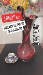 İTALYAN MURANO VAZO SOMMERSO DEV BOYDA NADİR BULUNUR