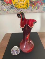 İTALYAN MURANO VAZO SOMMERSO DEV BOYDA NADİR BULUNUR