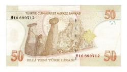 8.Emisyon 1.Tertip 50 Yeni Türk Lirası (50 YTL) Seri H10 - ÇÇT  TCK10222