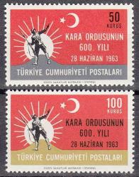 1963 TÜRK KARA ORDUSUNUN 600. Yılı TAM SERİ MNH