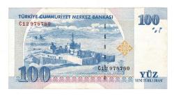 8.Emisyon 1.Tertip 100 Yeni Türk Lirası (100 YTL) Seri C12 - ÇÇT  TCK10230