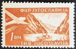 +++ YUGOSLAVYA TUNA NEHRİ , DEMİRKAPI KANYONU GEMİ ve UÇAK    1951    - DAMGASIZ