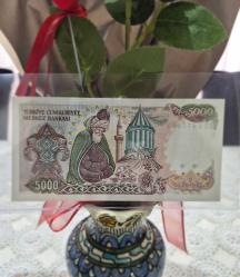5000 TL Büyük Mevlana  7 Emisyon  Çil +