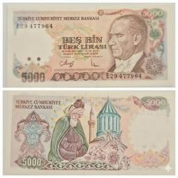 5000 TL Büyük Mevlana  7 Emisyon  Çil +