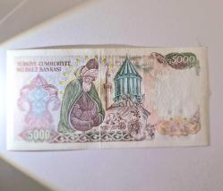 5000 TL Büyük Mevlana  7 Emisyon  Çil +
