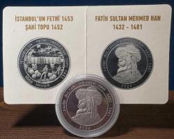 2024 Padişahlar Serisi Fatih Sultan Mehmet Han Şahi Topu Görselli 1000 Mangır SERTİFİKALI