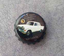 İLK TÜRK ARASI DEVRİM TEMALI VE ESKİŞEHİR YAZILI ŞİŞE AÇACAĞI.  İKİNCİ EL KONDİSYON YÜKSEK KOLEKSİYONLUK NADİR