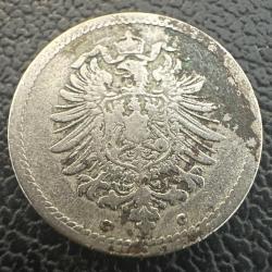 Almanya 5 Pfennig, 1876 Darphane işareti 