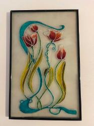 Eskilerden cam boyama tablo