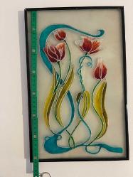 Eskilerden cam boyama tablo