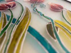 Eskilerden cam boyama tablo