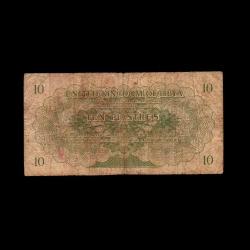 LİBYA (1951) - 10 Piastres (Temiz 6,0/10)