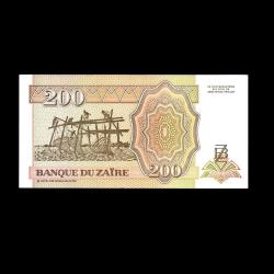 ZAİRE (1994) - 200 Nouveaux Zaire (ÇİL 10/10)