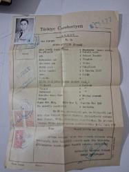T. C. NÜFUS HÜVİYET CÜZDANI Suret - 1963 ( Eskişehir 1. Noteri Reşad Demirkazık / Kayıtlı olduğu yer: Çankırı. Mehmet Tevfik Kalelioğlu ismine )