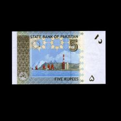 PAKİSTAN (2008) - 5 Rupees (ÇİL 10/10)