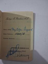 TÜRKİYE İŞ BANKASI A.Ş.  Küçük  Hesap Defteri - 1967 ( İRFAN ÖZGENAL adına )