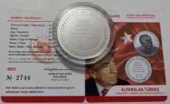 2023 Darphane Alparslan Türkeş Hatıra Parası Gümüş..