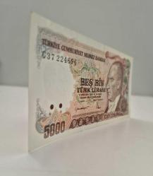 5000 TL Büyük ıMevlana  7 Emisyon  Çil -