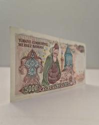 5000 TL Büyük ıMevlana  7 Emisyon  Çil -