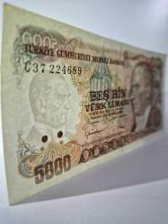 5000 TL Büyük ıMevlana  7 Emisyon    Çil -