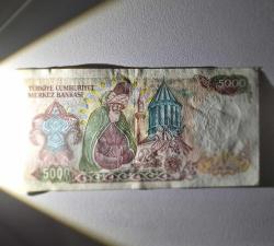 5000 TL Büyük ıMevlana  7 Emisyon    Çil -