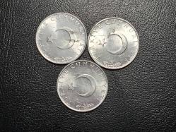 1976 YILINA AİT 3 ADET  MADENİ 10 KURUŞ  ÇA (+) TCB 1917