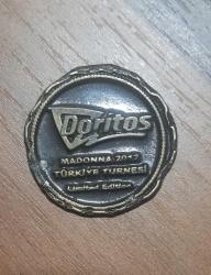 Doritos Madonna'nın Türkiye konserine özel limited edition sınırlı sayıda  hatıra madalyon veya Jeton  nadir ürün - Modonna Madalya - Madonna Hatıra Jetonu