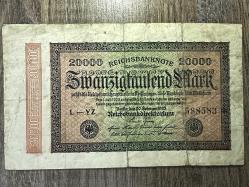Almanya 20.000 Mark 1923. 20000