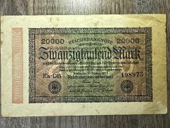 Almanya 20.000 Mark 1923. 20000