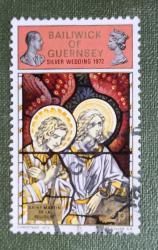 Guersney _ damgalı pul