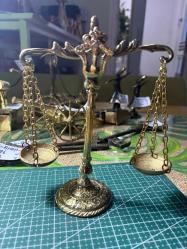 Pirinç Dekoratif Terazi Obje