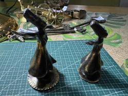 Pirinç Semazen Figürlü Dekoratif Obje (2’li Set)