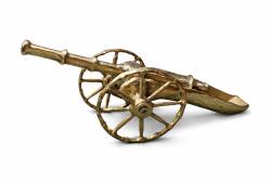 LOT.5 » Pirinç Top Arabası Figürlü Dekoratif Obje