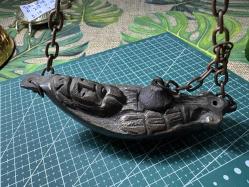 Pirinç Kandil Formunda Asmalı Gaz Yağı Lambası / Dekoratif Aydınlatma