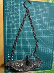 Pirinç Kandil Formunda Asmalı Gaz Yağı Lambası / Dekoratif Aydınlatma