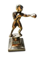 LOT.1 » Pirinç Boksör Figürlü Dekoratif Obje