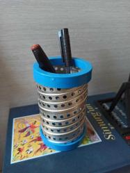 promasyon metal masa üstü kalemlik & 11 cm