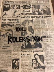 AYNA AKTÜELİTE VE MAGAZİN GAZETESİ - DOĞUM GÜNÜ HEDİYESİ (TURKİSH - NEWSPAPER) - 27 ŞUBAT 1985 - SAYI : 3 -  TAM TAKIM 12 SAYFADIR -Ahu Tuğba-Vefa Tezel-Derya Tuna-Düşvar İyis-Alev Anakök-Elif Yeşiloğlu-Ahmet Çitilci-Didem Değer-Deniz Türker-Tunç Kemal-Ajda Pekkan-Müjde Ar-Yüksel Uzel-Sezin Süer-Emre Yalçın-Mümtaz Kola-Hülya Avşar-Barış Manço-Filiz Ersürer-İzzet Altınmeşe-Pınar Eser-Volkan Ulu-Cüneyt Arkın-Halit Kıvanç-Neco-Alev Sayın-Sezen Aksu-Semra İleten-Perihan Savaş-Zerrin Egeli-Emel Sayın-Sibel Kılınç-Meral Zeren-Zafer Kaya-Ayşegül Ünsal-Berhan Şimşek-Gönül Öner-Nihat Fırat-Yonca Yücel-Özlem Onursal-Seda Sevinç-Müslüm Gürses-Tanju Korel-Süheyl Eğriboz-Osman Ayanoğlu-Ursula Andress-Catherine Deneuve-Sophia Loren-Jane Fonda-Gina Lollobrigida-Ava Gardner-Henry Fonda-Charlotte Rampling-Jane Birkin-Meryl Streep-Marlene Dietrich-Vanessa Redgrave-Shirley MacLaine-Halit Çelikoğlu-Necdet Tokatlıoğlu-Uğur Dündar-Ali Tanyarı-Bedrettin Dalan-Ali Koçman-Zeki Müren-İbrahim Tatlıses-Barış Manç