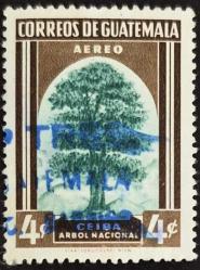 +++ GUATEMALA CEIBA ULUSAL AĞACI     1963    - DAMGALI
