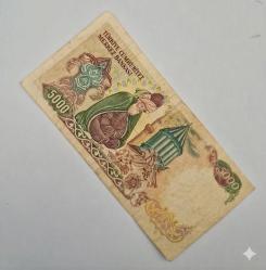 5000 Türk Lirası Mevlana  potre 7 Emisyon