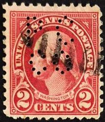 +++ AMERİKA WASHINGTON      1923    2C   - DAMGALI , PERFİN , HALİYLE