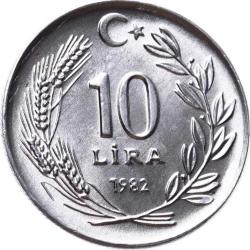 1982 Yılı 10 Lira - ÇİL TCM3137