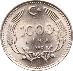 1990 Yılı 1000 Lira - ÇİL TCM3150